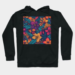 Flower Pattern Hoodie